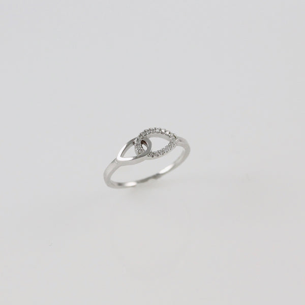 14k White Gold Diamond Ring  - #61526